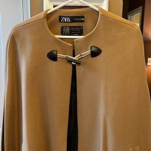 Zara Women’s Cape Coat Manteco Premium Size M